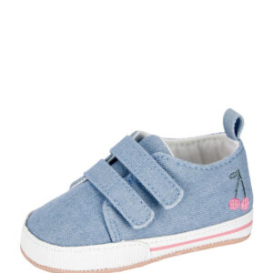 Sapato bebê cano baixo jeans com recortes azul | Carter's