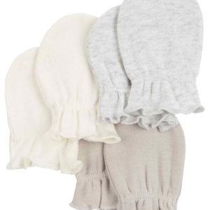 Kit luva bebê 3 pares básico multicor |