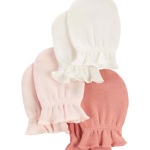 Kit luva bebê 3 pares tradicional multicor |