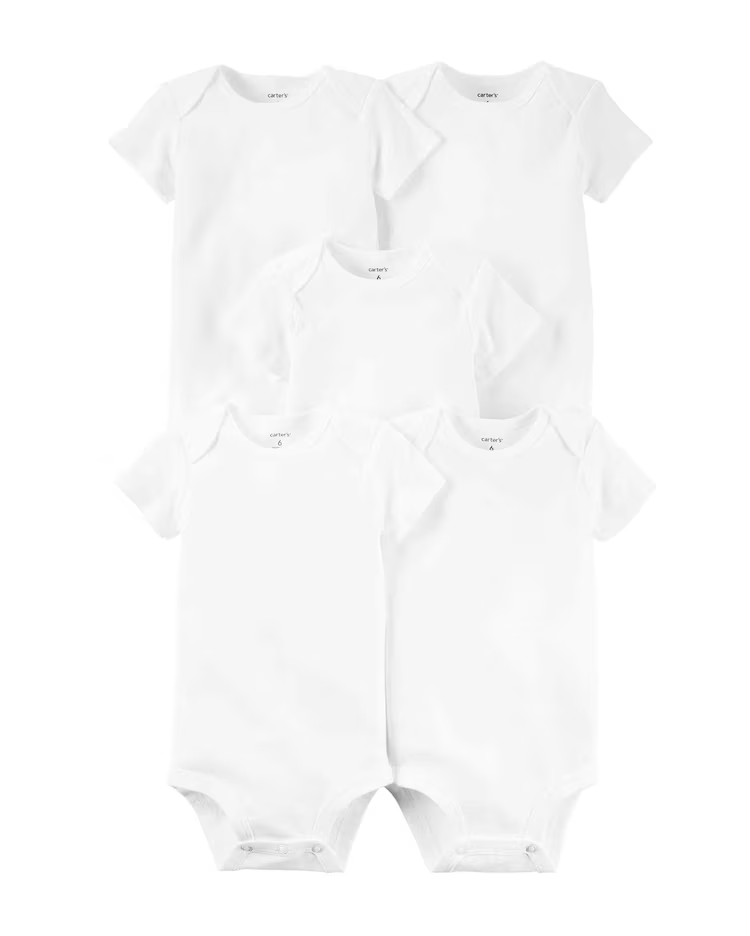 Enxoval bebê 9 peças manga curta e longa branco | - Imagem 3